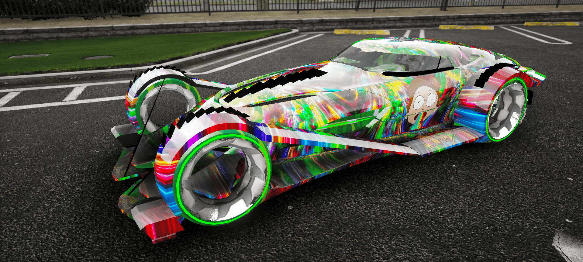 Mercedes Benz Silver Arrow Concept Rick and Morty | Dr Custom